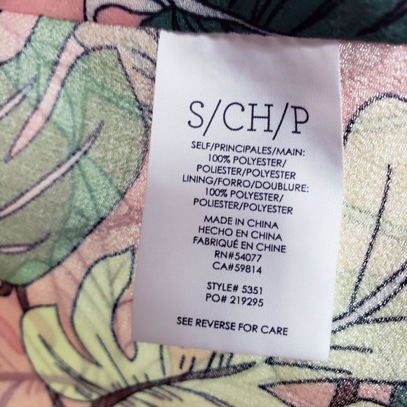 Cabi Women's Tropical Peach Sleeveless Semi Sheer Shirt Shell Blouse Tank Top - Picture 9 of 10